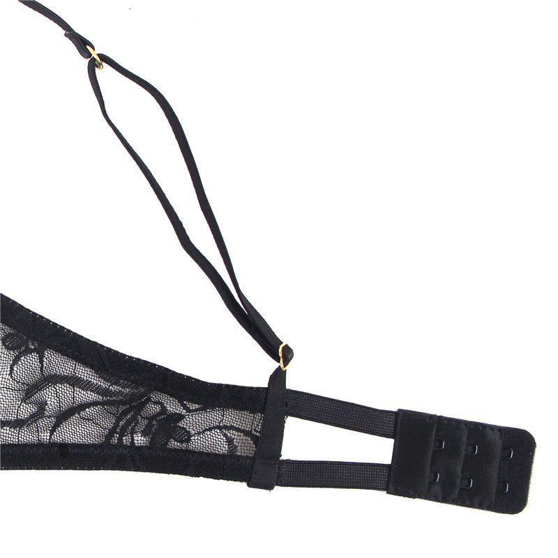 Plus Size Lace Bra, High Waist Panties seductive Lingerie