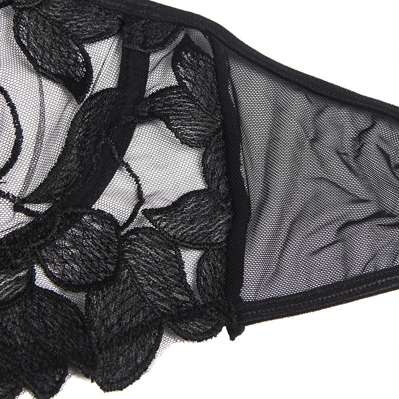 Plus Size See-Through Lace Underwire Bra seductive Lingerie