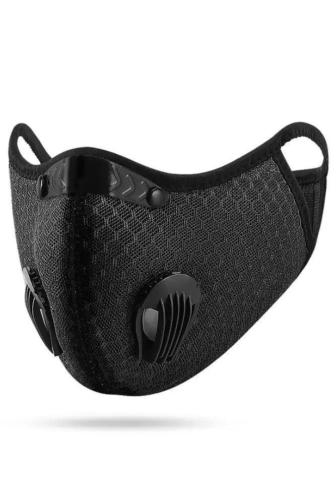 Black Filter Respirator 5 Layer Netted Face Mask - Babewear
