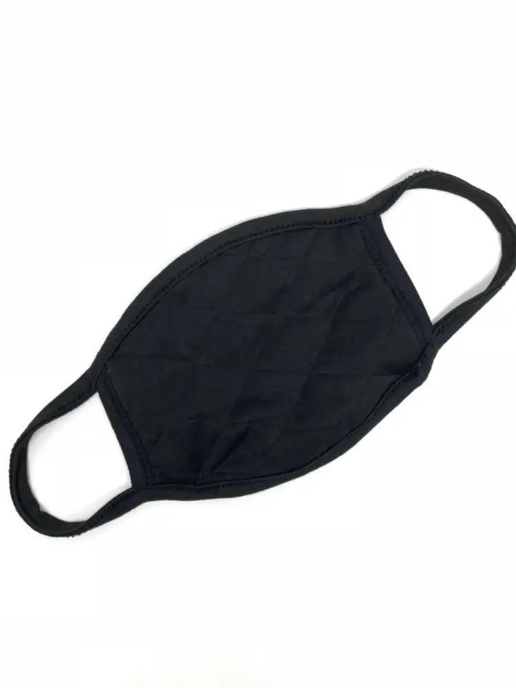 Black Quilted Reversible Washable Face Mask