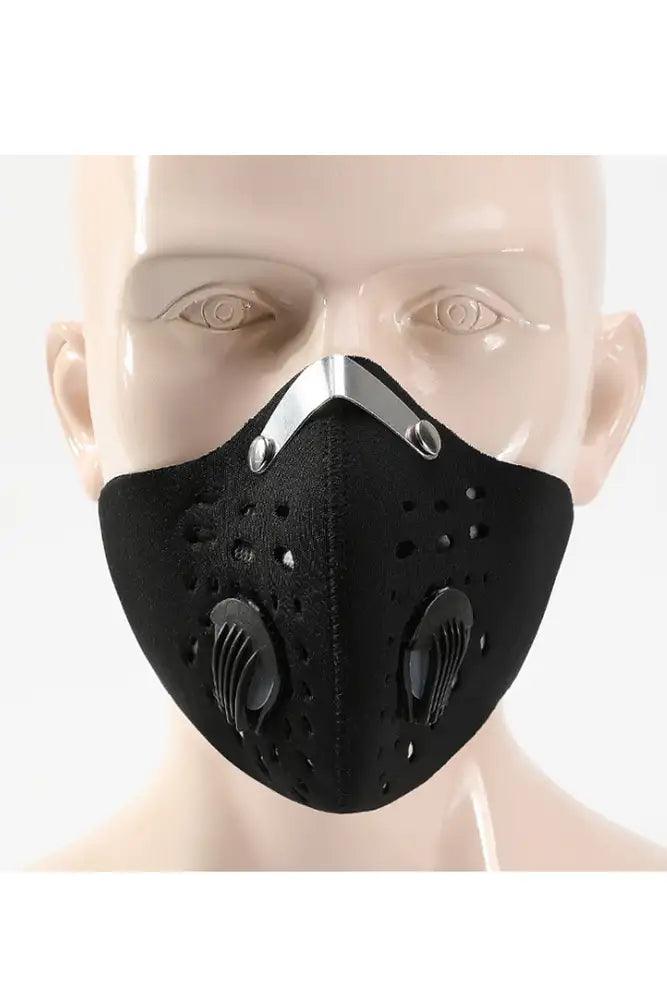 Black Respirator Protection Filter Reusable Face Mask