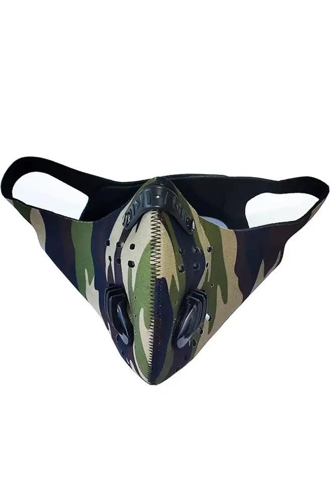 Camouflage Print Double Respirator Filter Face Mask