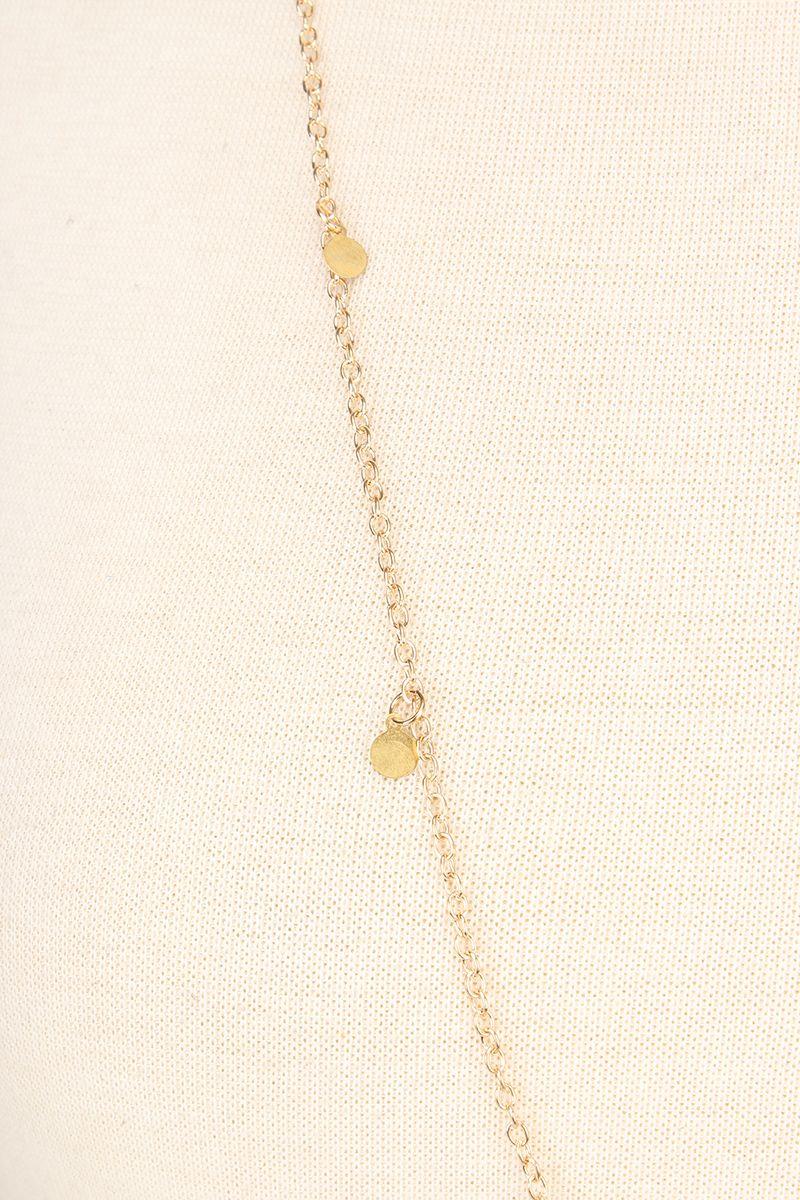 Gold Sequins Simple Casual Necklace