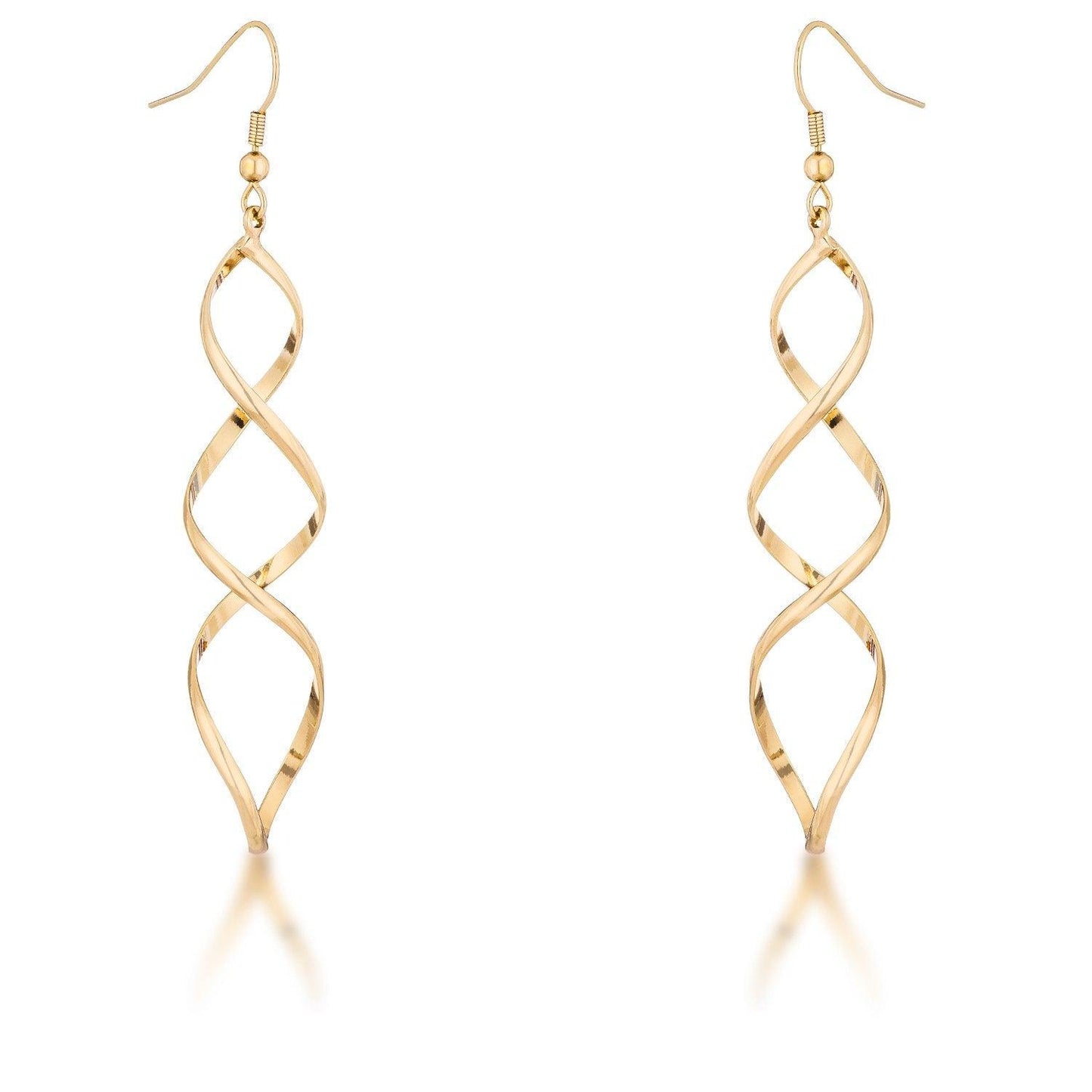 Golden Twist Earrings - Babewear