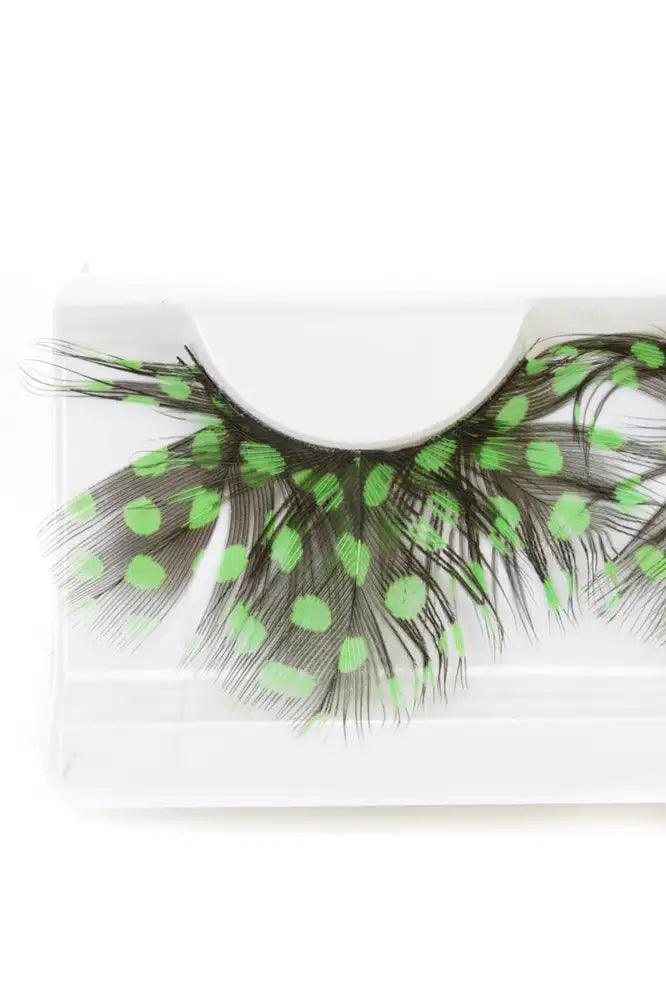 Green Black Two Tone Faux Eyelashes