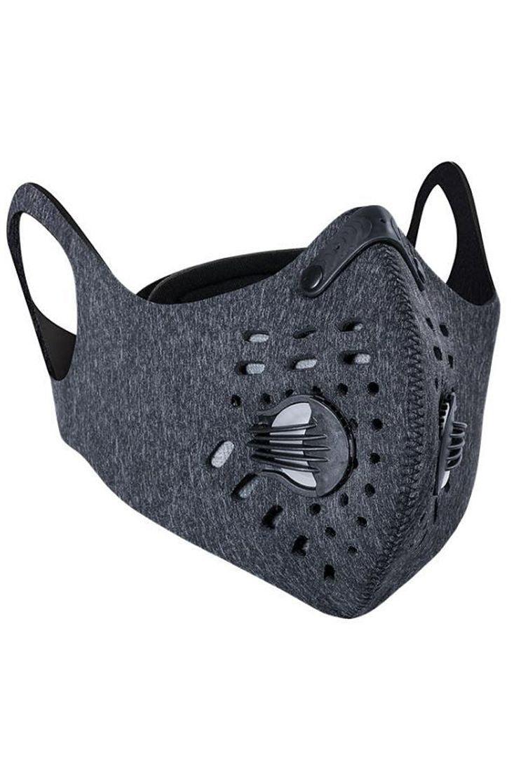 Grey Double Respirator Filter Reusable Face Mask