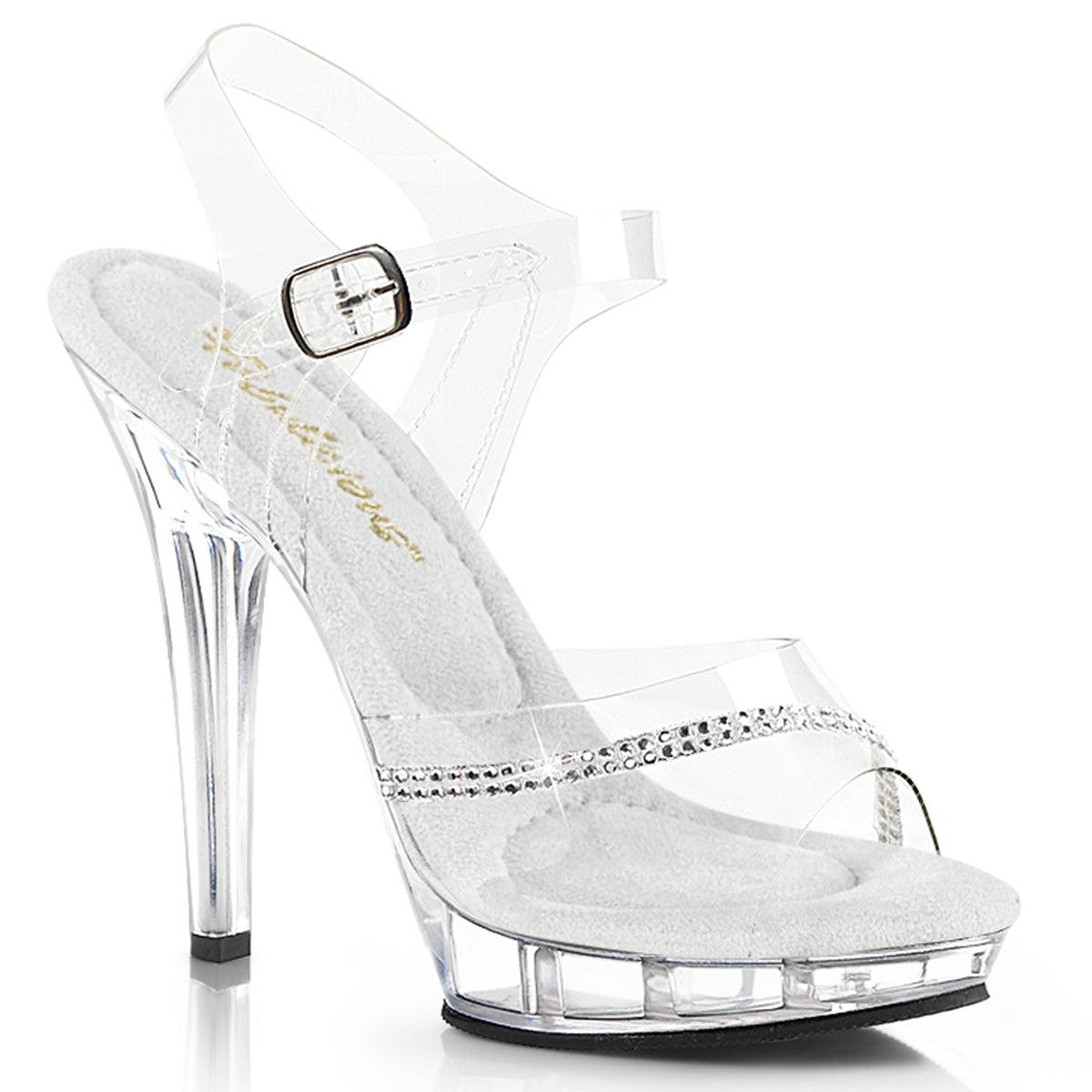 LIP-108R Sexy Clear Strap Heels