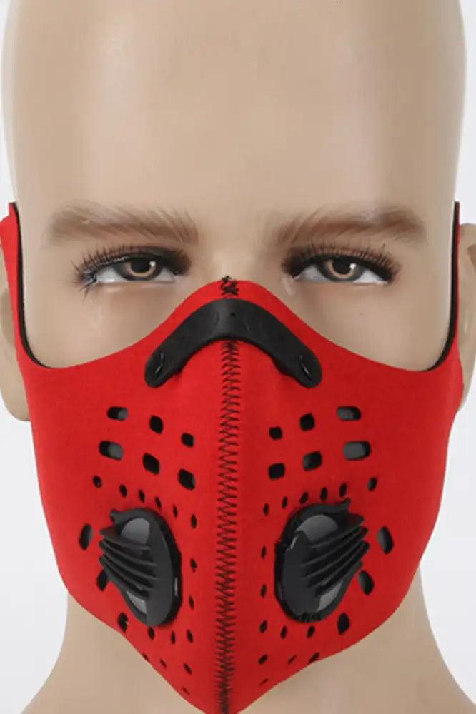 Red Double Respirator Filter Reusable Face Mask - Babewear