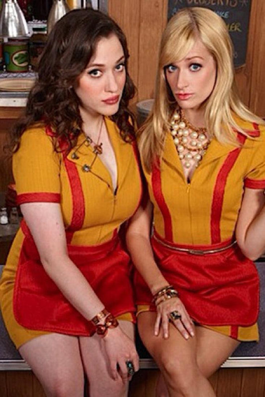 Yellow Red 2 Broke Girls Movie Character Costume