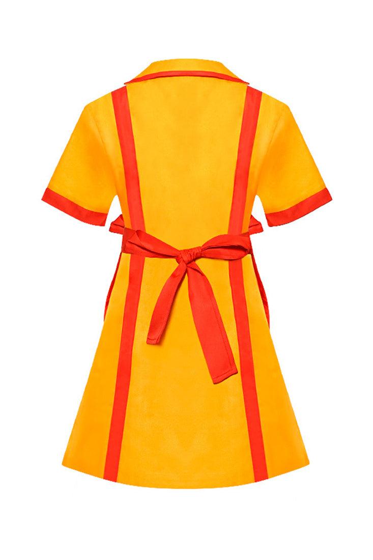 Yellow Red 2 Broke Girls Movie Character Costume