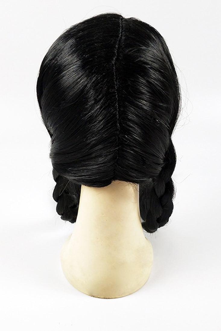 Black Braided Wednesday Adams Long Hair Wig