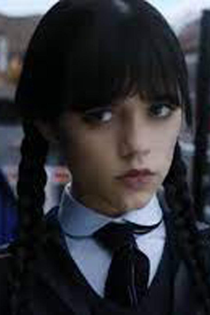 Black Braided Wednesday Adams Long Hair Wig