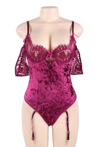 Plus Size Milk Silk Swimsuit Sleepwear seductive Lingerie