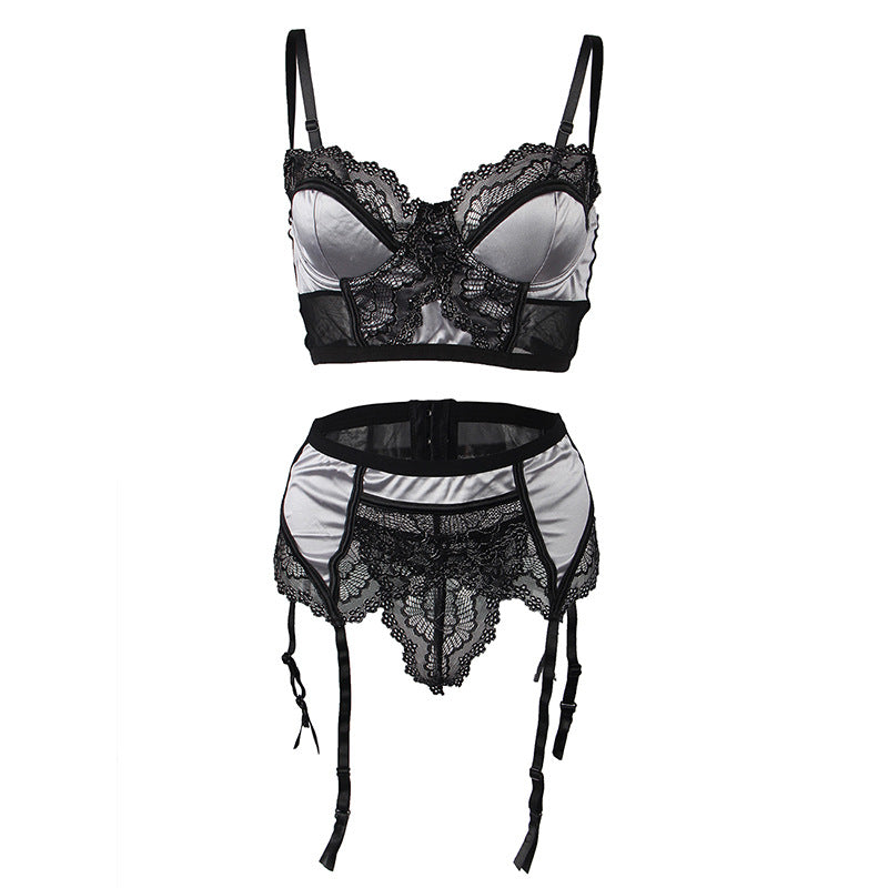 Plus Size Bra Suit Push-Up Underwear seductive Lace