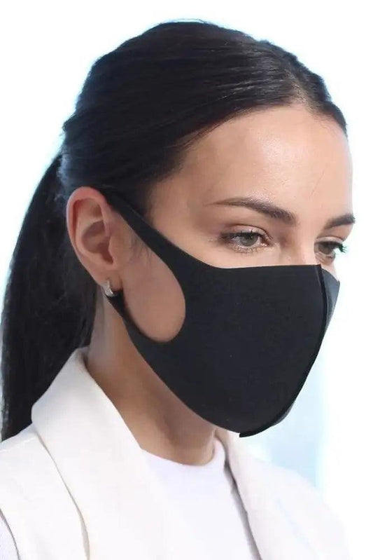 Black Breathable Reusable Face Mask