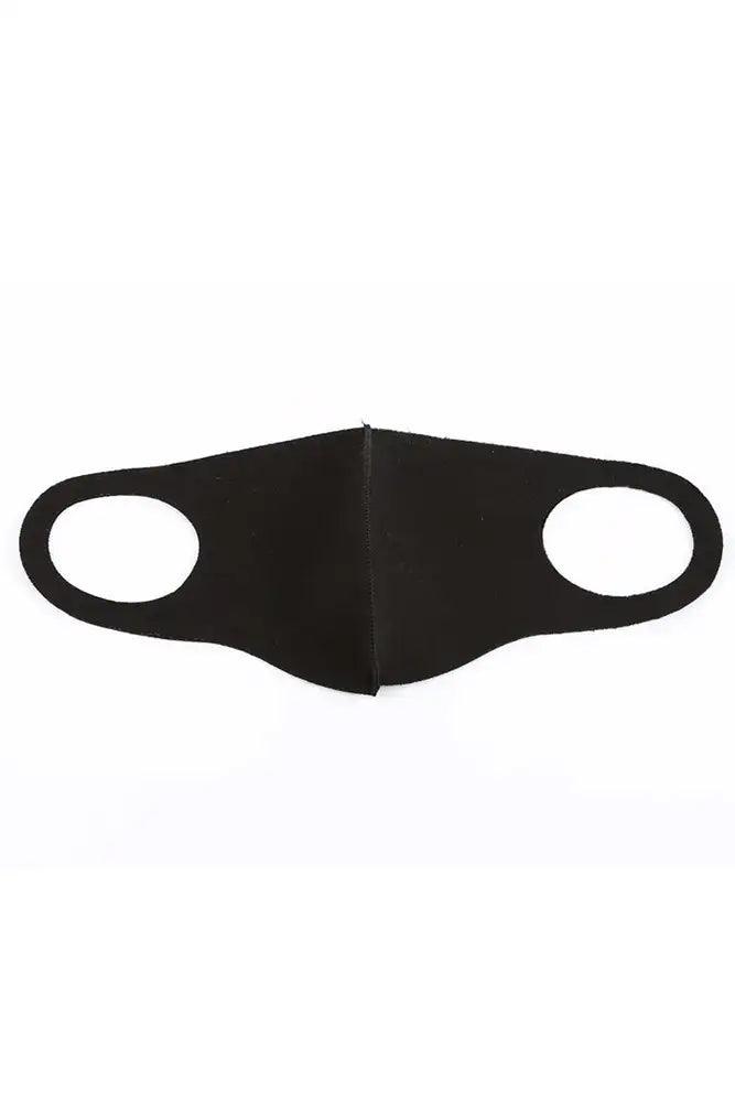 Black Breathable Reusable Face Mask - Babewear