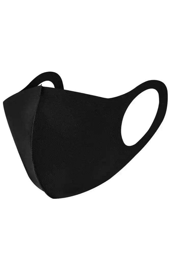 Black Breathable Reusable Washable 3 Piece Face Mask