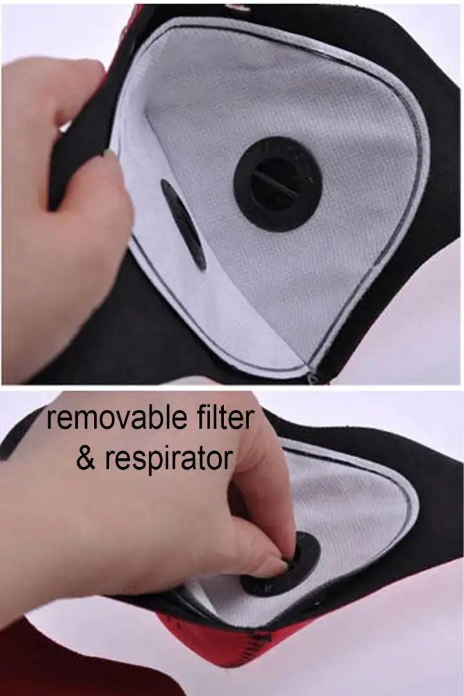 Black Double Respirator Protection Filter Face Mask