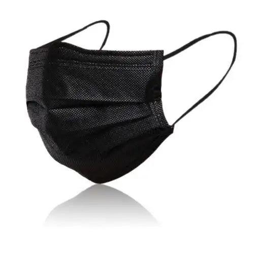 Black Medical Disposable 10 Piece Facemasks