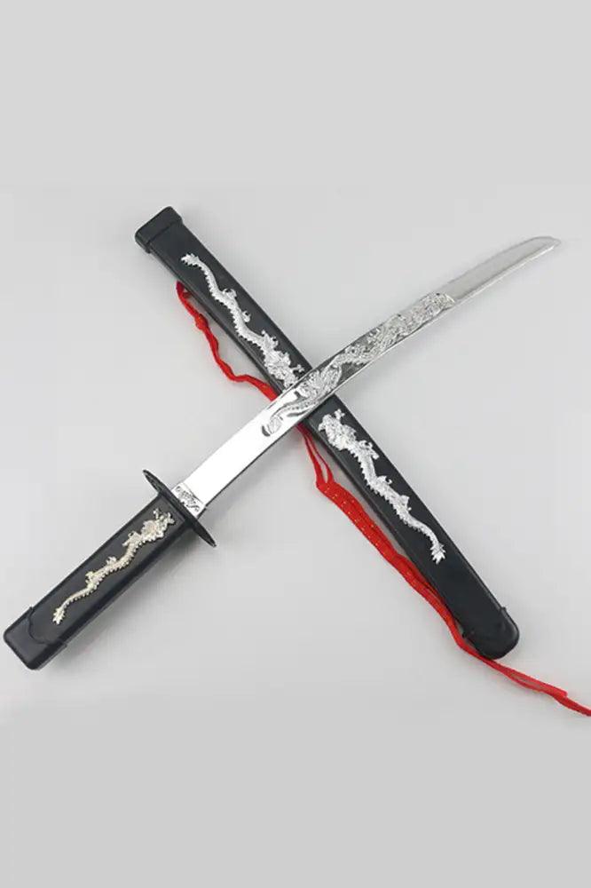 Black Pair Of Long Ninja Swords