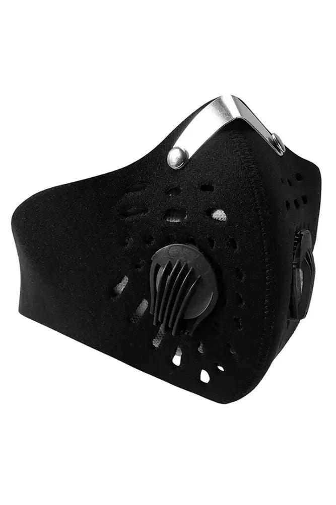 Black Respirator Protection Filter Reusable Face Mask - Babewear