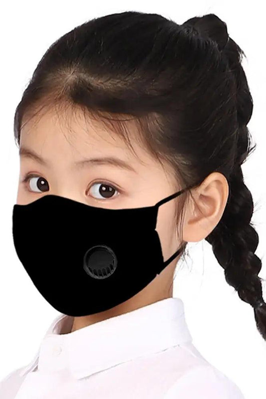 Black Respirator Washable Kids Face Mask - Babewear