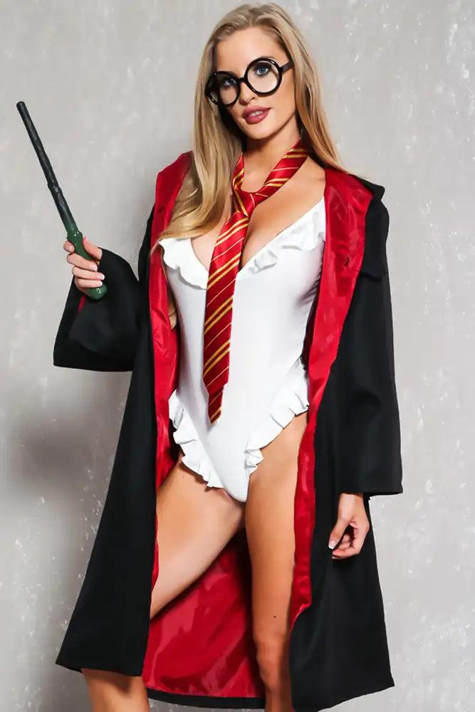 Black Sexy Wizard 3 Piece Harry Halloween Costume