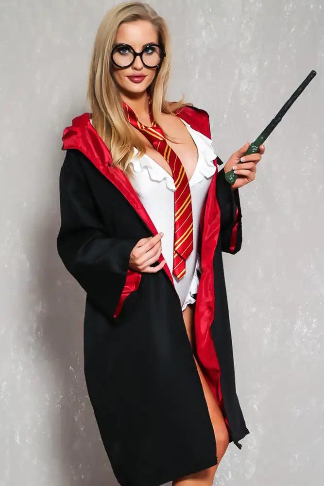 Black Sexy Wizard 3 Piece Harry Halloween Costume