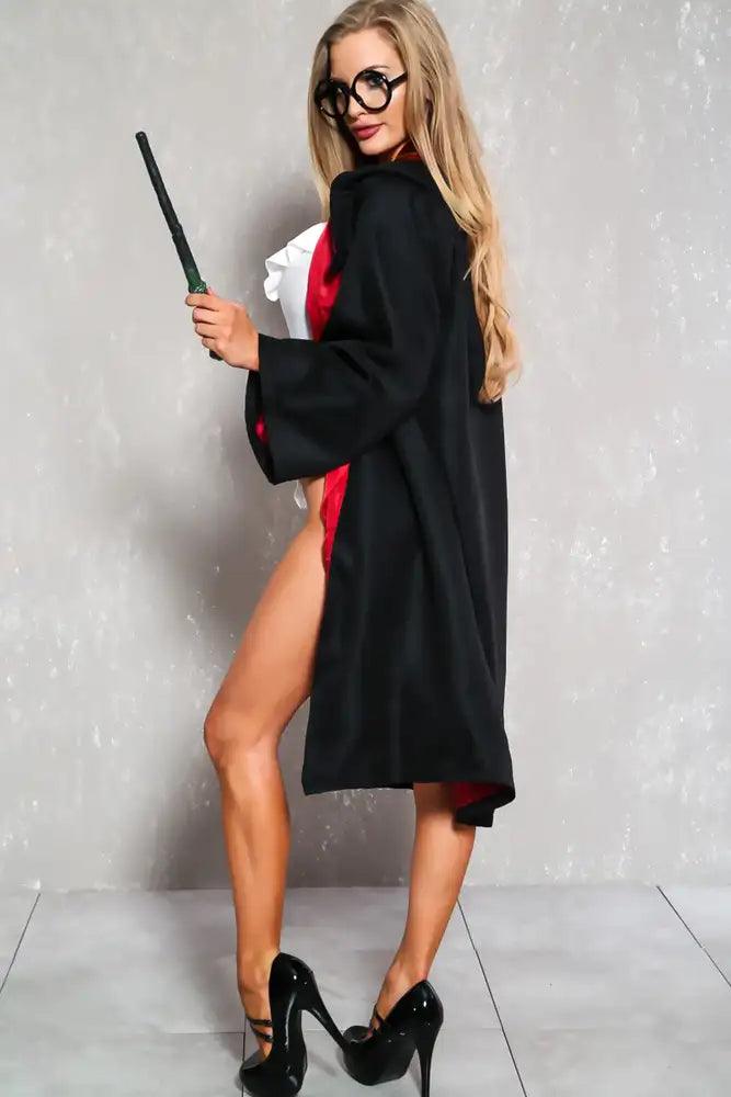 Black Sexy Wizard 3 Piece Harry Halloween Costume