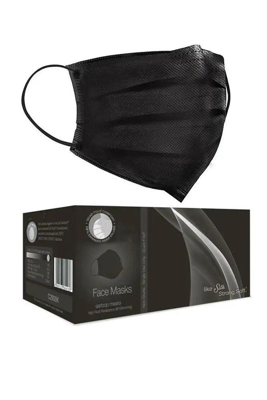 Black Surgical 3 Layer Disposable 20 Piece Face Mask