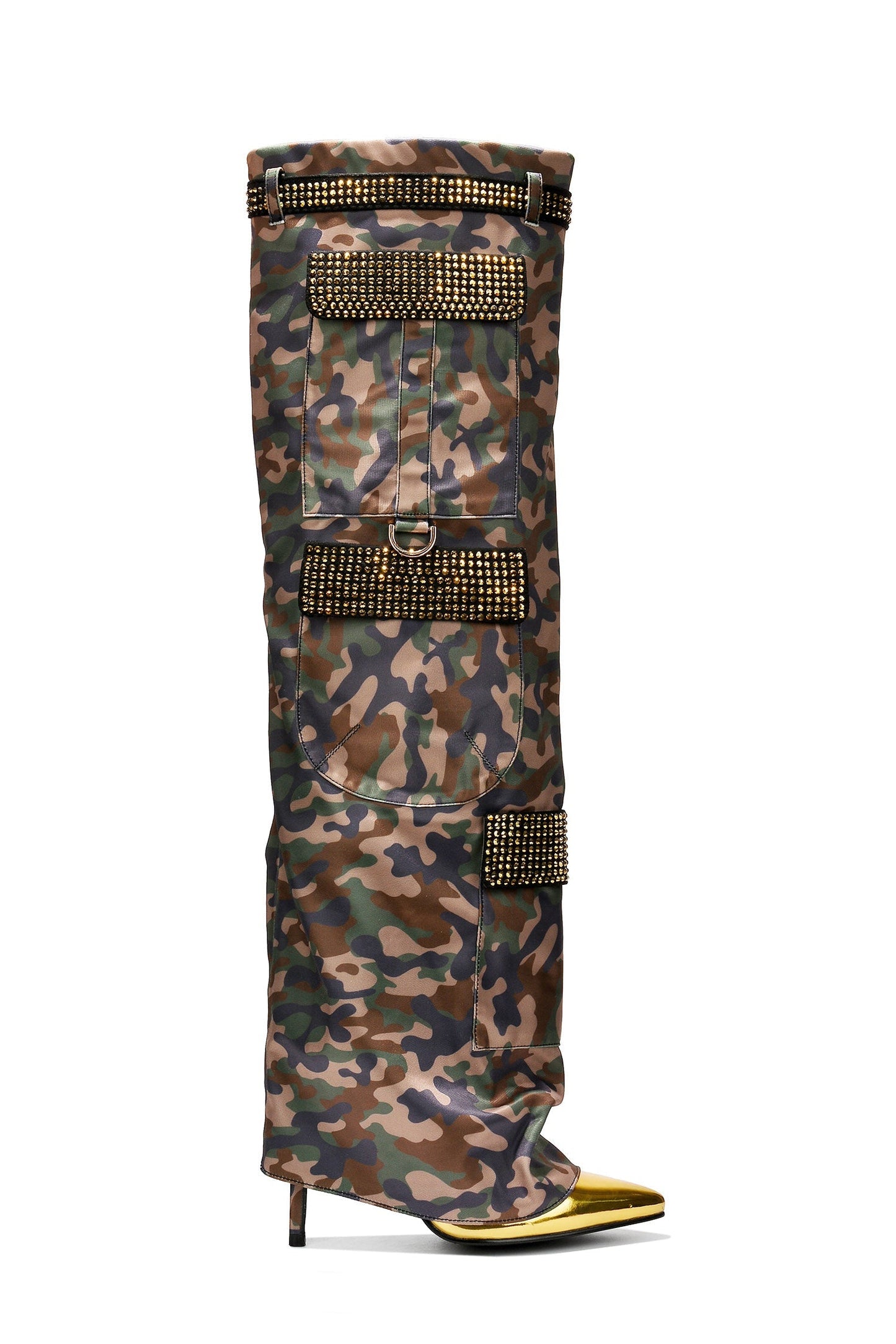 BUNNO - CAMOUFLAGE Thigh High Boots