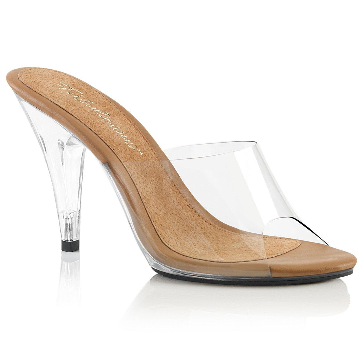 CARESS-401 Sexy Clear Strap Heels