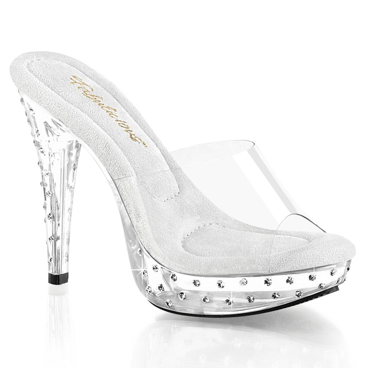 COCKTAIL-501SDT Sexy Clear Strap Heels