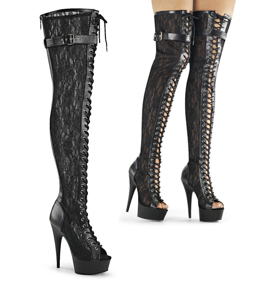 DELIGHT-3025ML Sexy Thigh High Boots