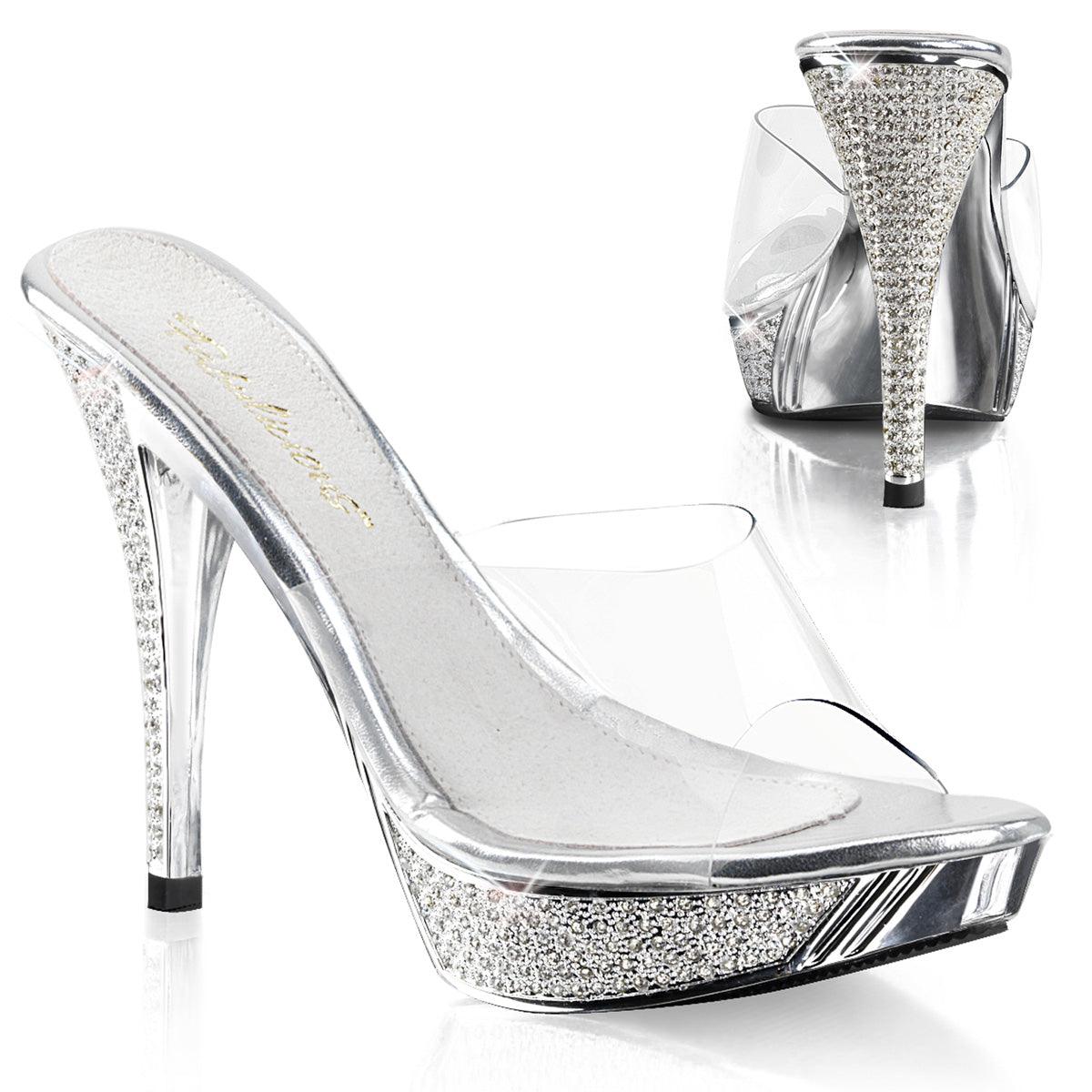 ELEGANT-401 Sexy Clear Strap Heels