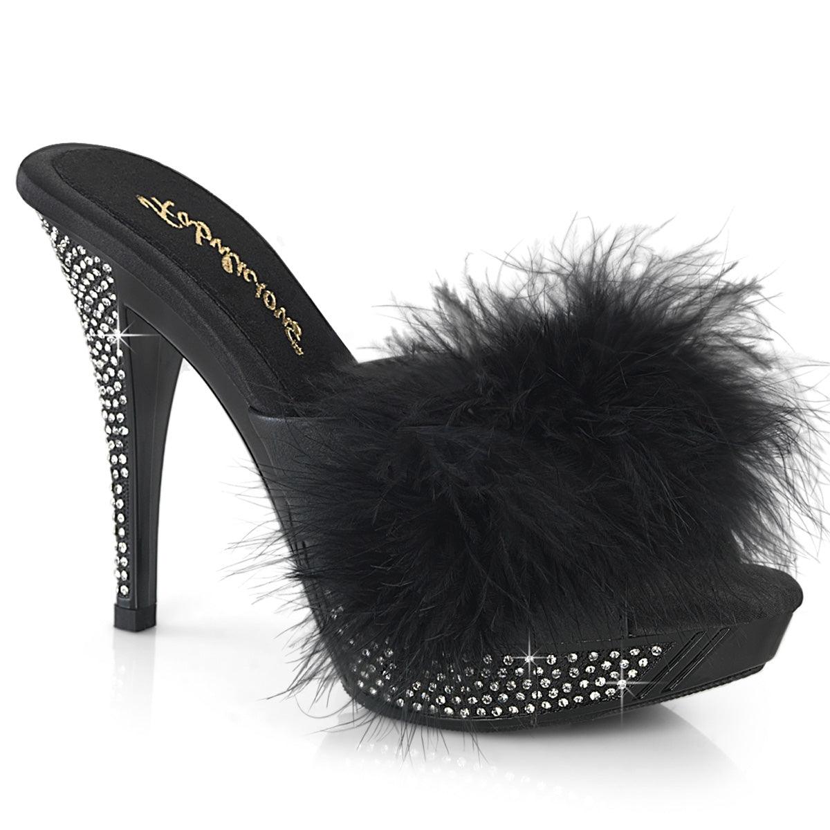 ELEGANT-401F Sexy Fur Heels