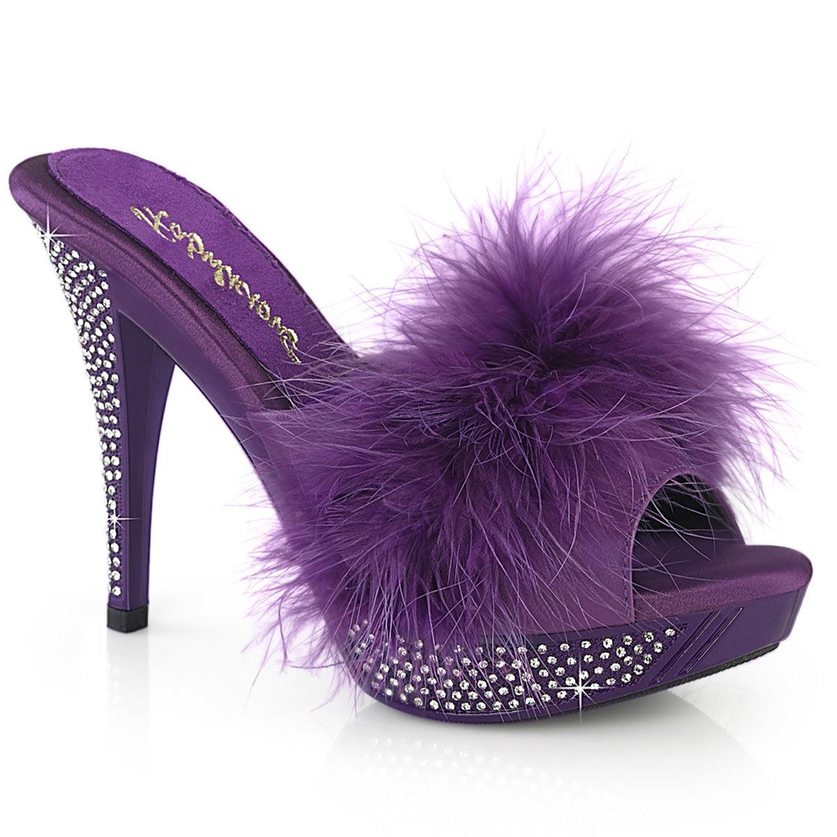 ELEGANT-401F Sexy Fur Heels