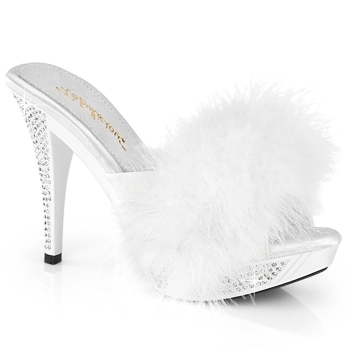 ELEGANT-401F Sexy Fur Heels