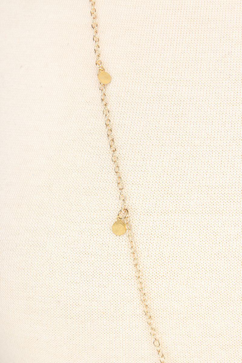 Gold Sequins Simple Casual Necklace