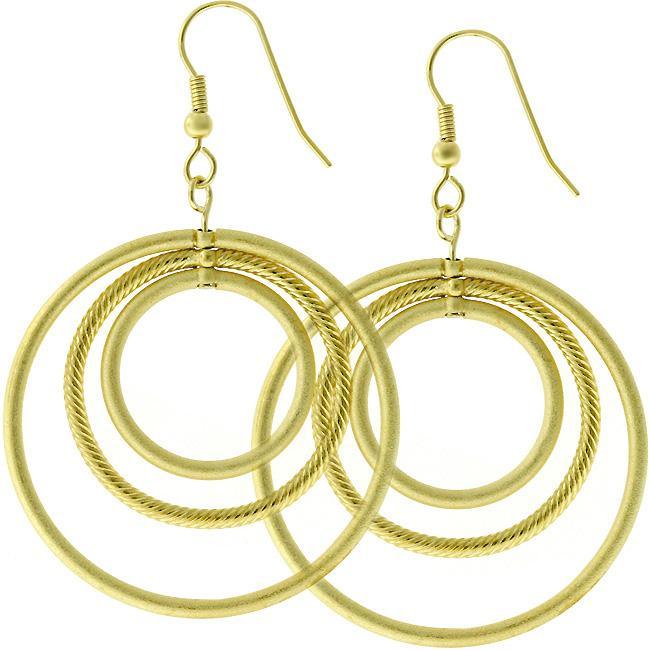 Golden Illusion Hoop Earrings - Babewear