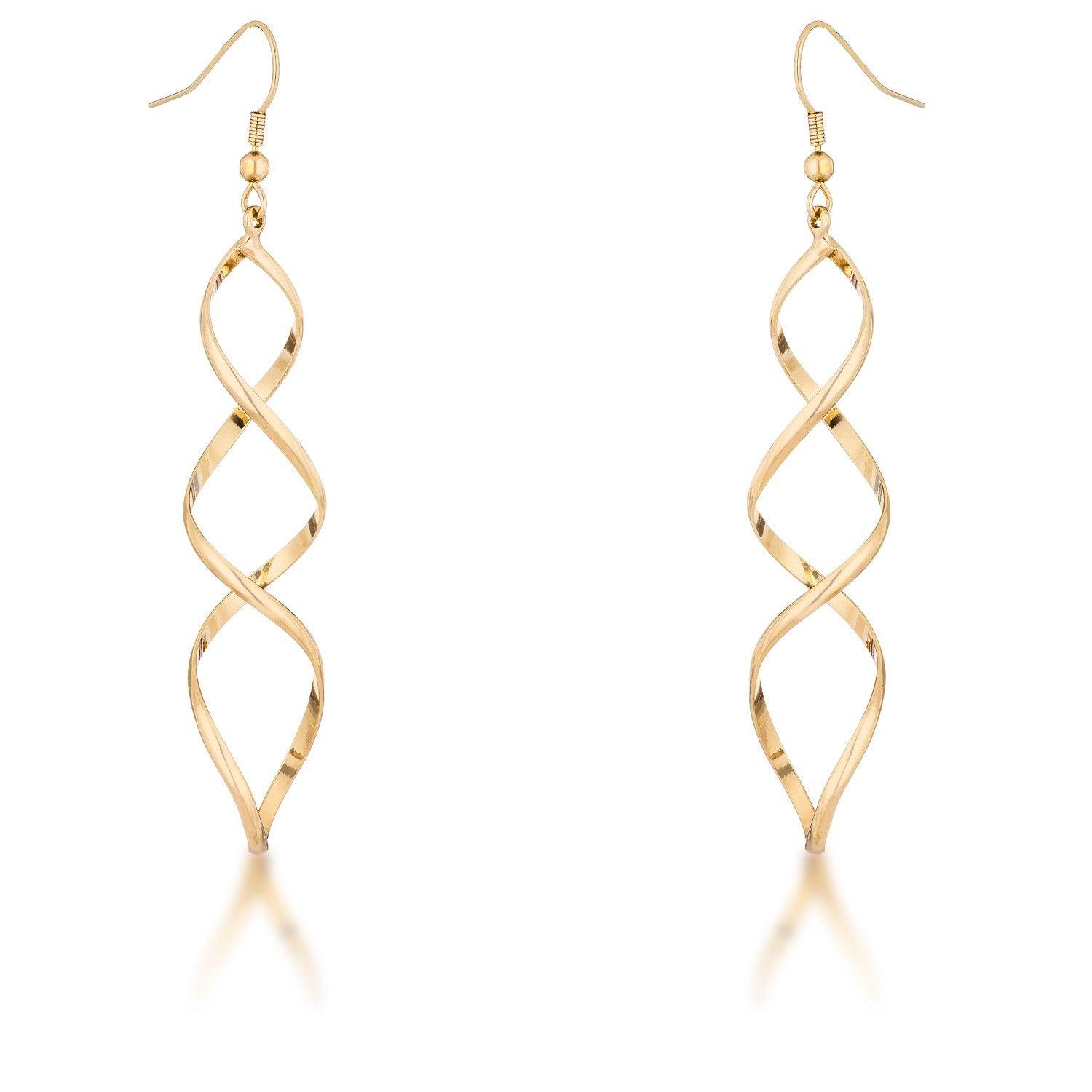 Golden Twist Earrings - Babewear