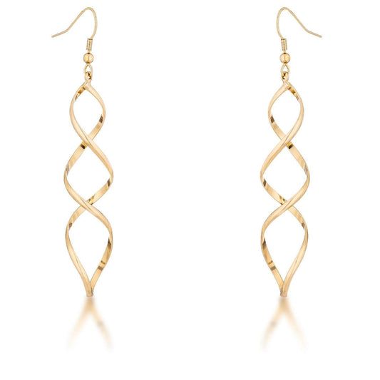 Golden Twist Earrings - Babewear