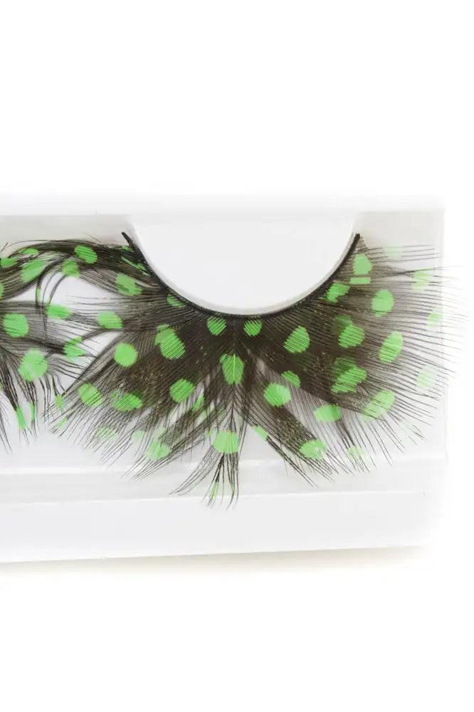 Green Black Two Tone Faux Eyelashes