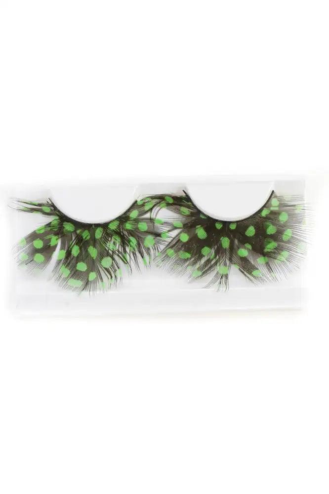 Green Black Two Tone Faux Eyelashes