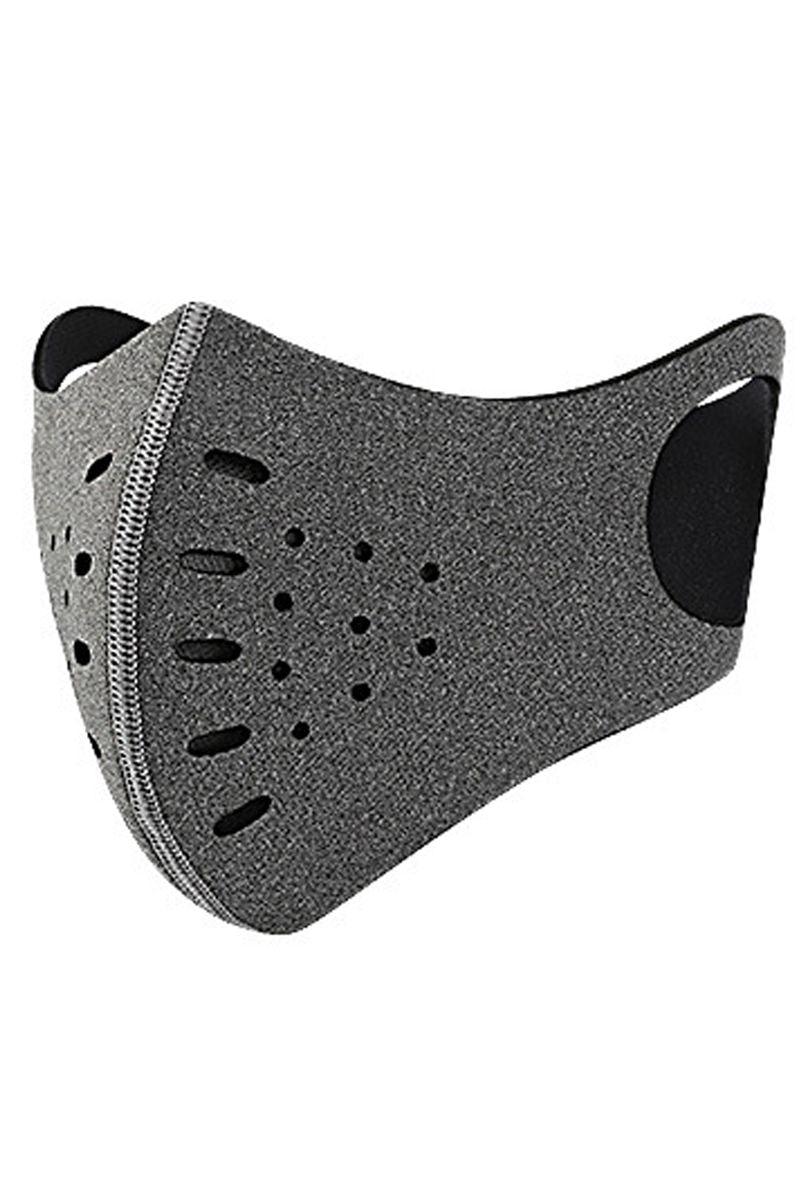 Grey 5 Layer Respirator Reusable 1 Piece Face Mask