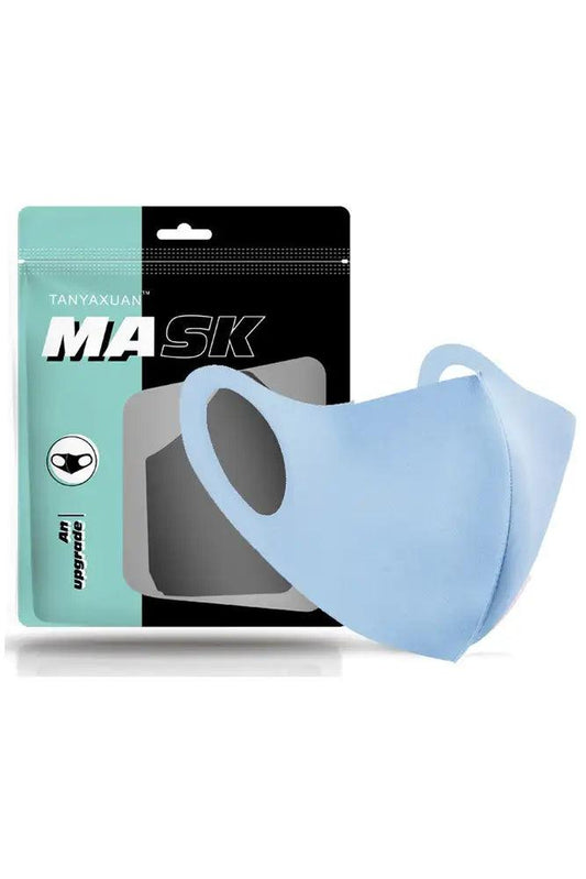 Light Blue Breathable Reusable Washable Face Mask - Babewear