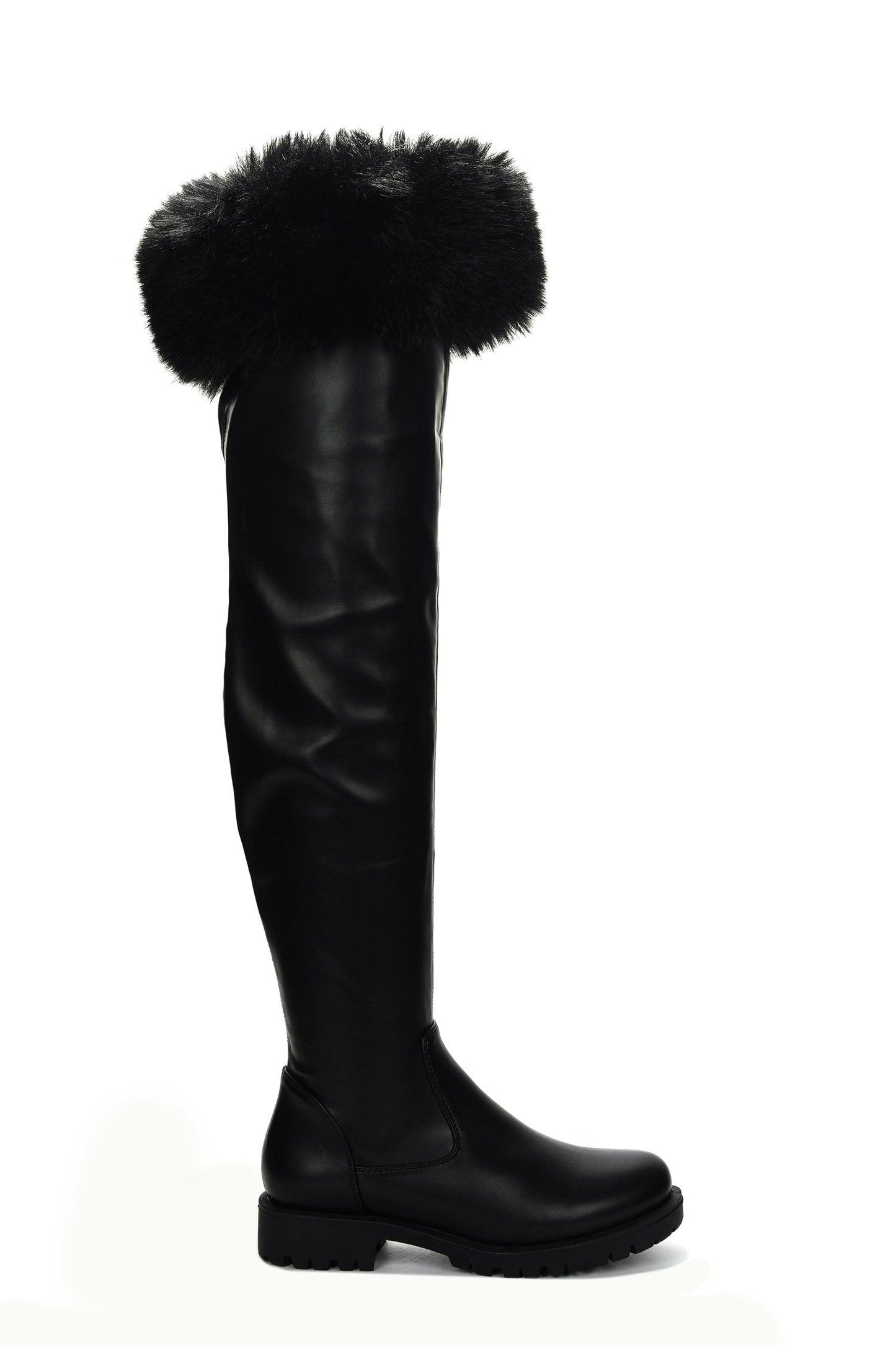 MEGHANI - BLACK Thigh High Boots