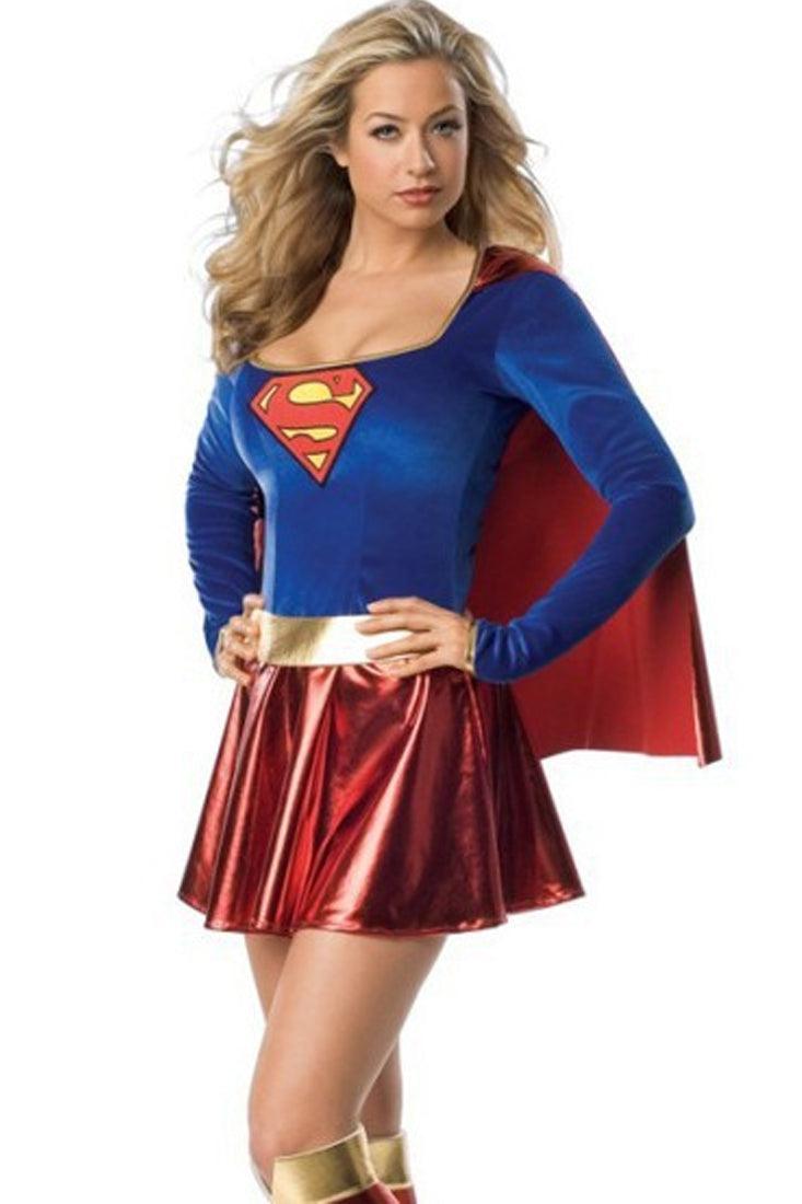 Red Blue Metallic Super Hero Cape Costume 1423 (3/3)