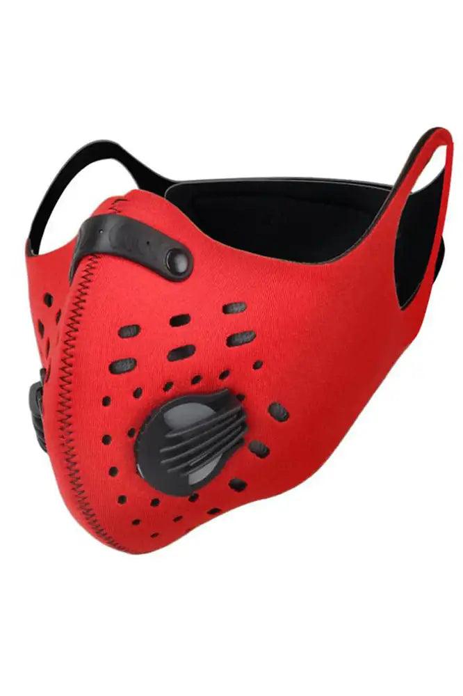 Red Double Respirator Filter Reusable Face Mask