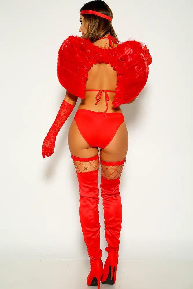 Red Fringe Sequins Sexy One Piece Costume